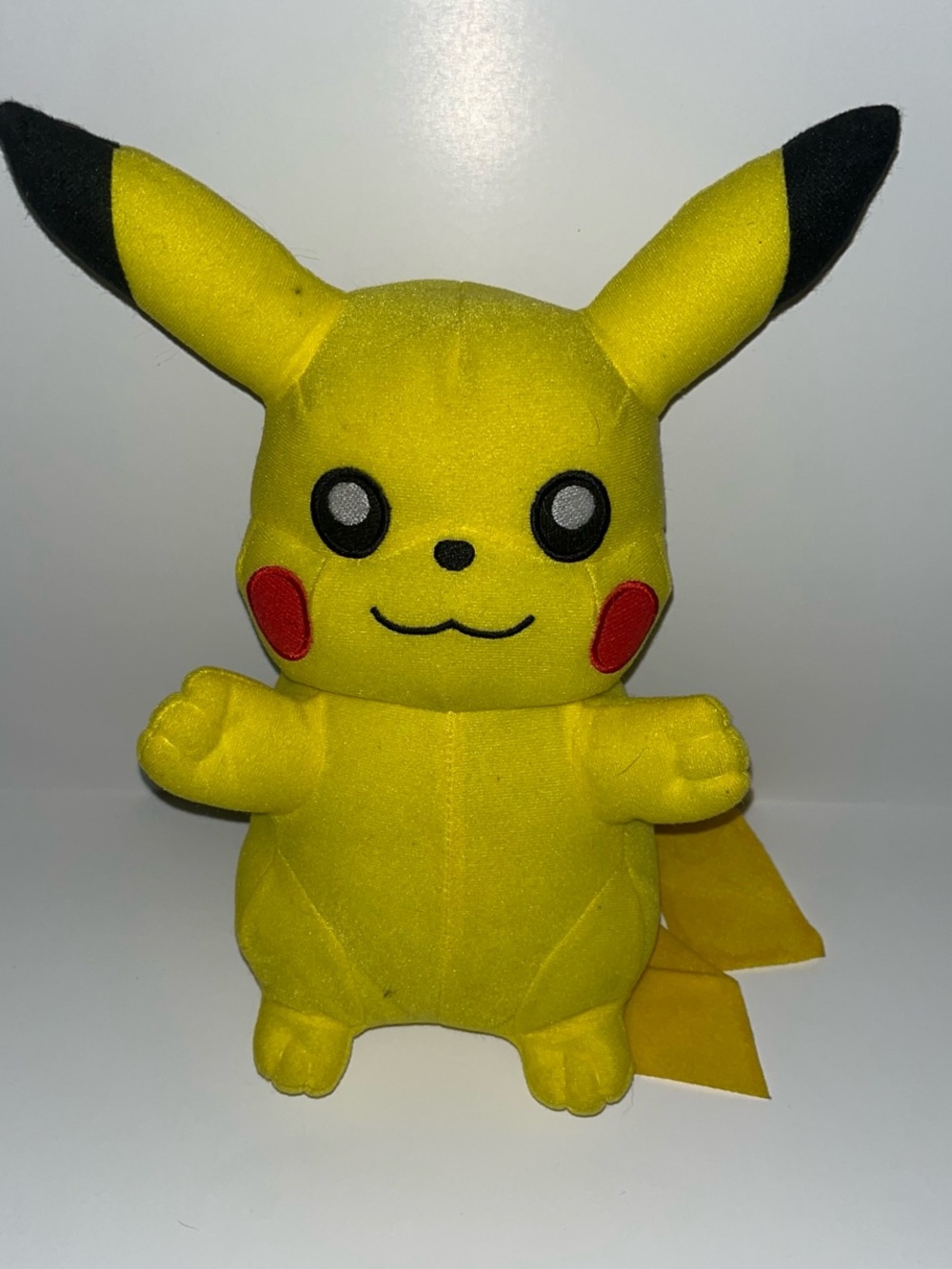 Pokemon Pikachu Plush - Yellow with Red Cheeks and Black Ear Tips